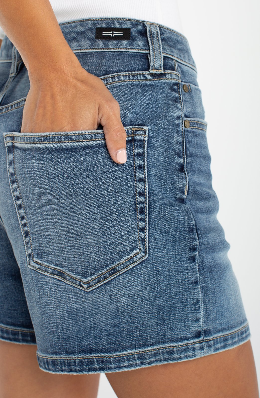 Heritage High Rise Denim Short from Liverpool - High Call Outfitters