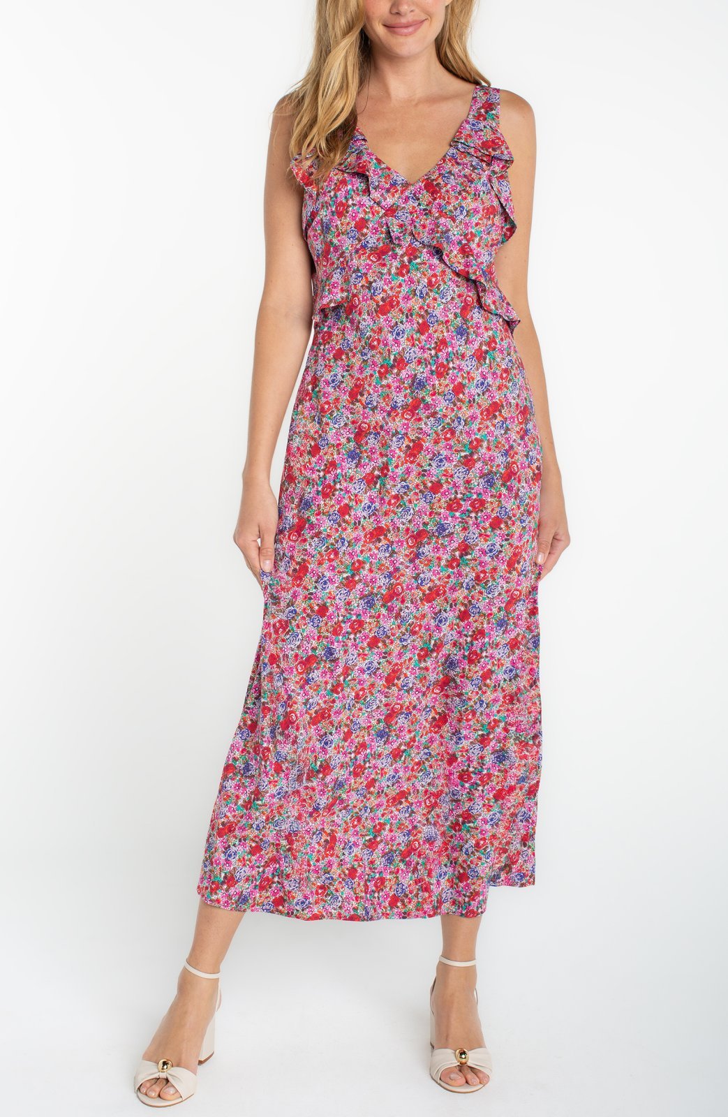 Ruffle Front Maxi Dress from Liverpool - High Call Outfitters
