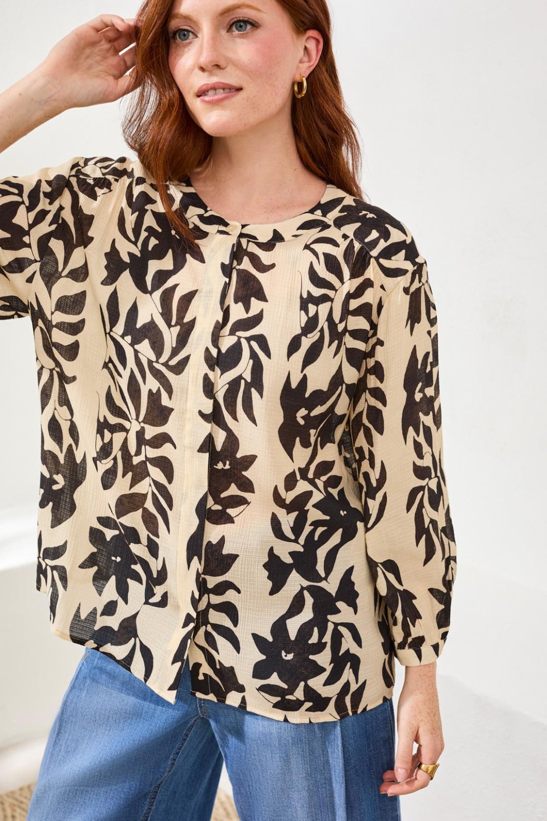 3/4 Sleeve Blouse from Tribal - High Call Outfitters