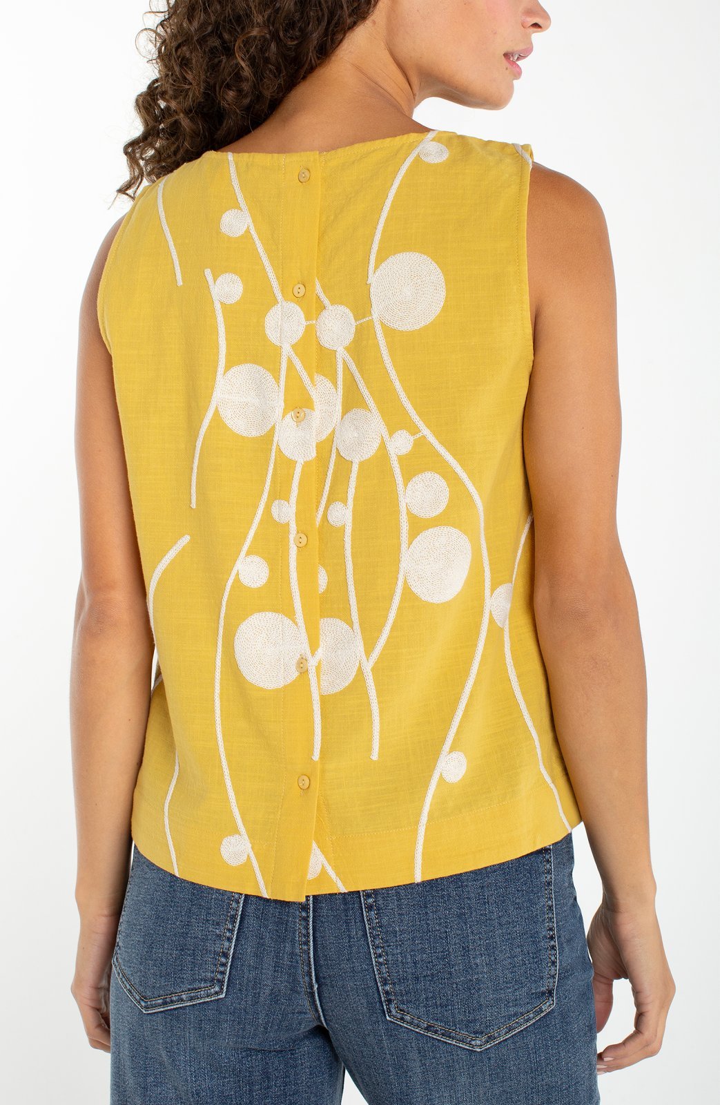 Sleeveless Embroidered Top from Liverpool - High Call Outfitters