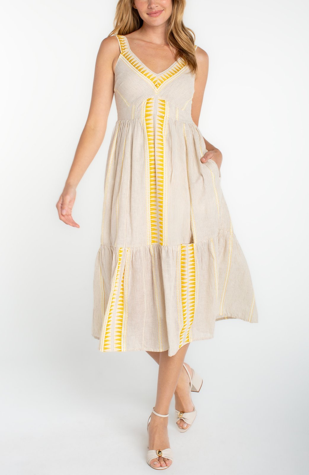 Embroidered Sun Dress from Liverpool - High Call Outfitters