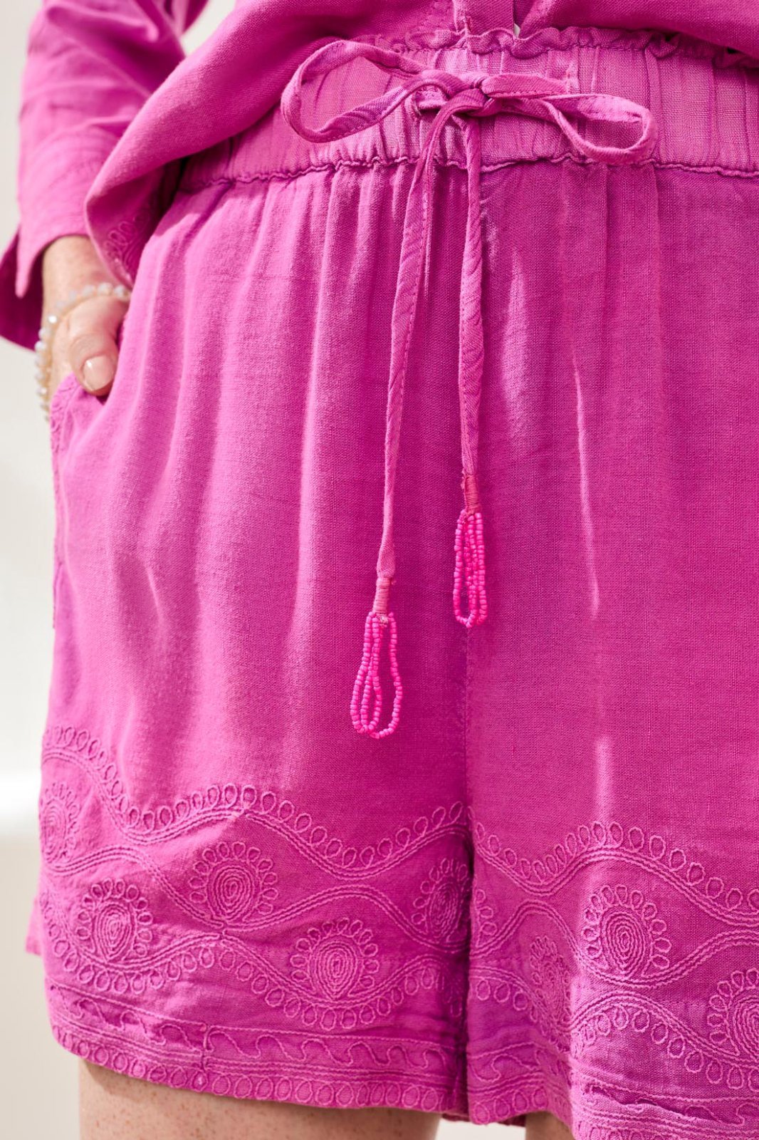 Embroidered Pull On Shorts from Tribal - High Call Outfitters