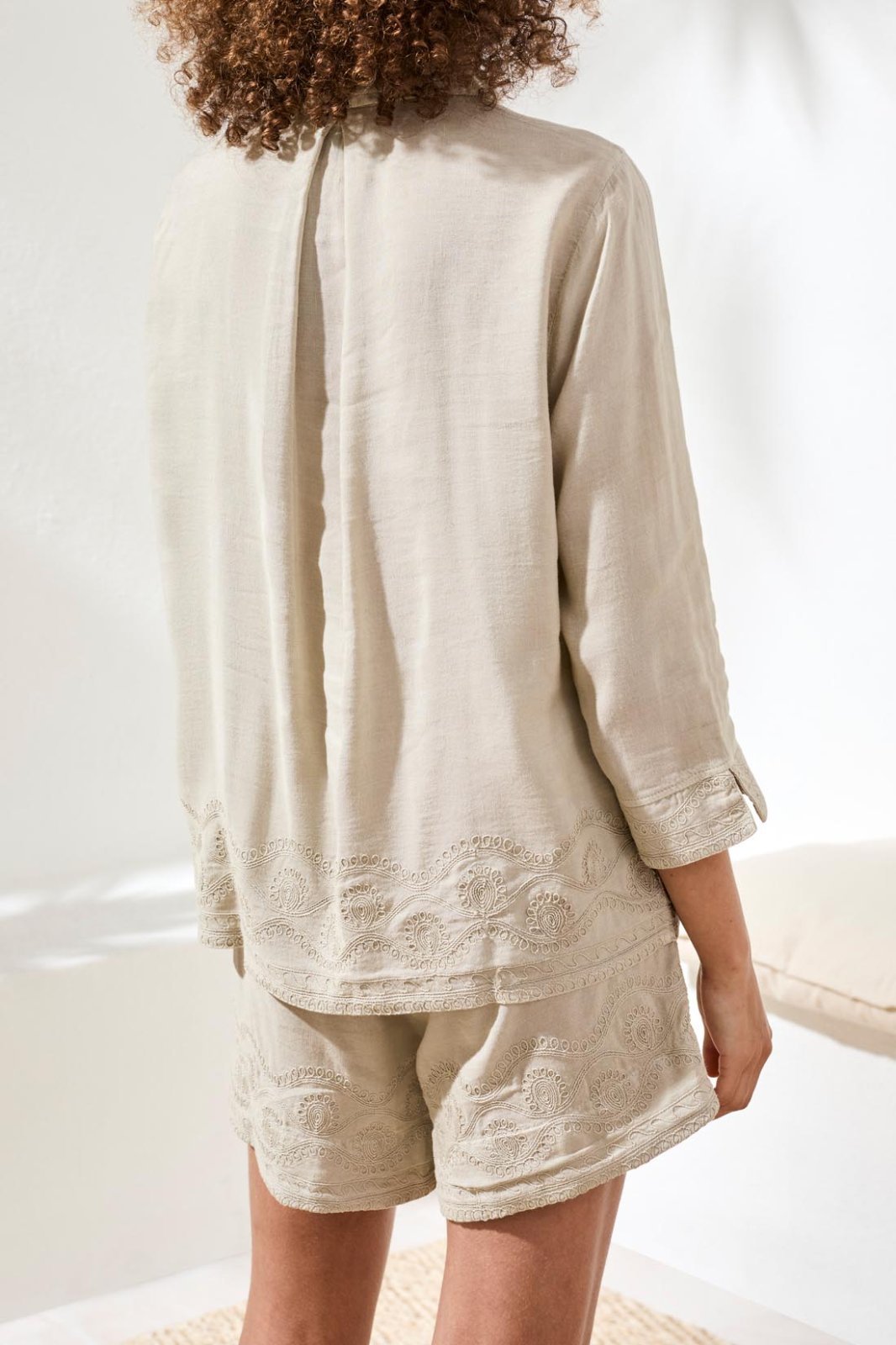 Embroidered Button Front Top from Tribal - High Call Outfitters