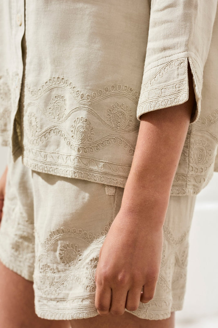 Embroidered Button Front Top from Tribal - High Call Outfitters