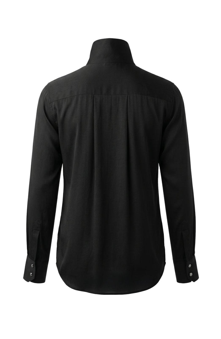 Long Sleeve Tuxedo Woven Top from Liverpool - High Call Outfitters