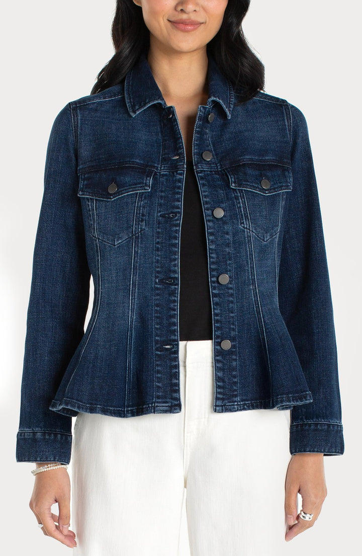 Fit &amp; Flare Denim Jacket from Liverpool - High Call Outfitters