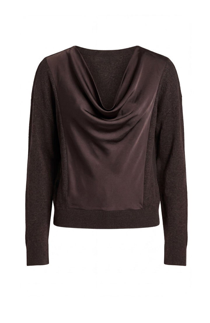 Drape Neck Hybrid Sweater from Liverpool