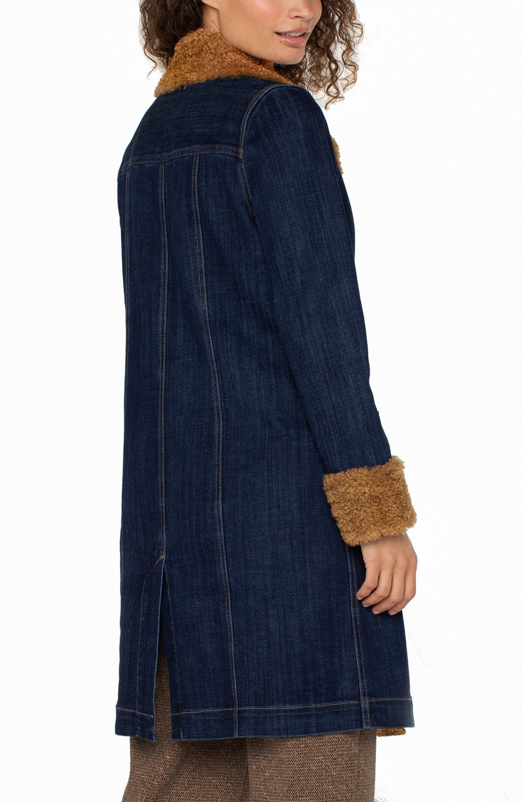 Sherpa Trimmed Notch Collar Jacket from Liverpool - High Call Outfitters