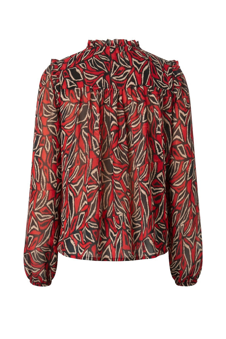 Pintuck Printed Blouse from Liverpool - High Call Outfitters