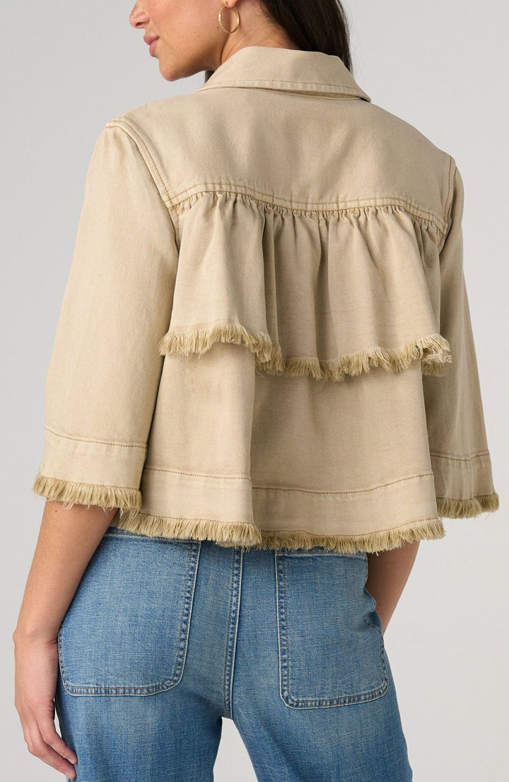 3/4 Sleeve Flounce Jacket from Liverpool