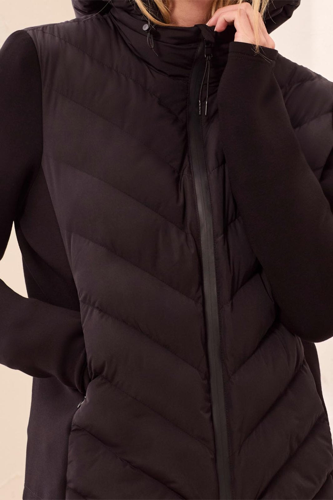 Zip Front Puffer with Removable Hood from Tribal - High Call Outfitters