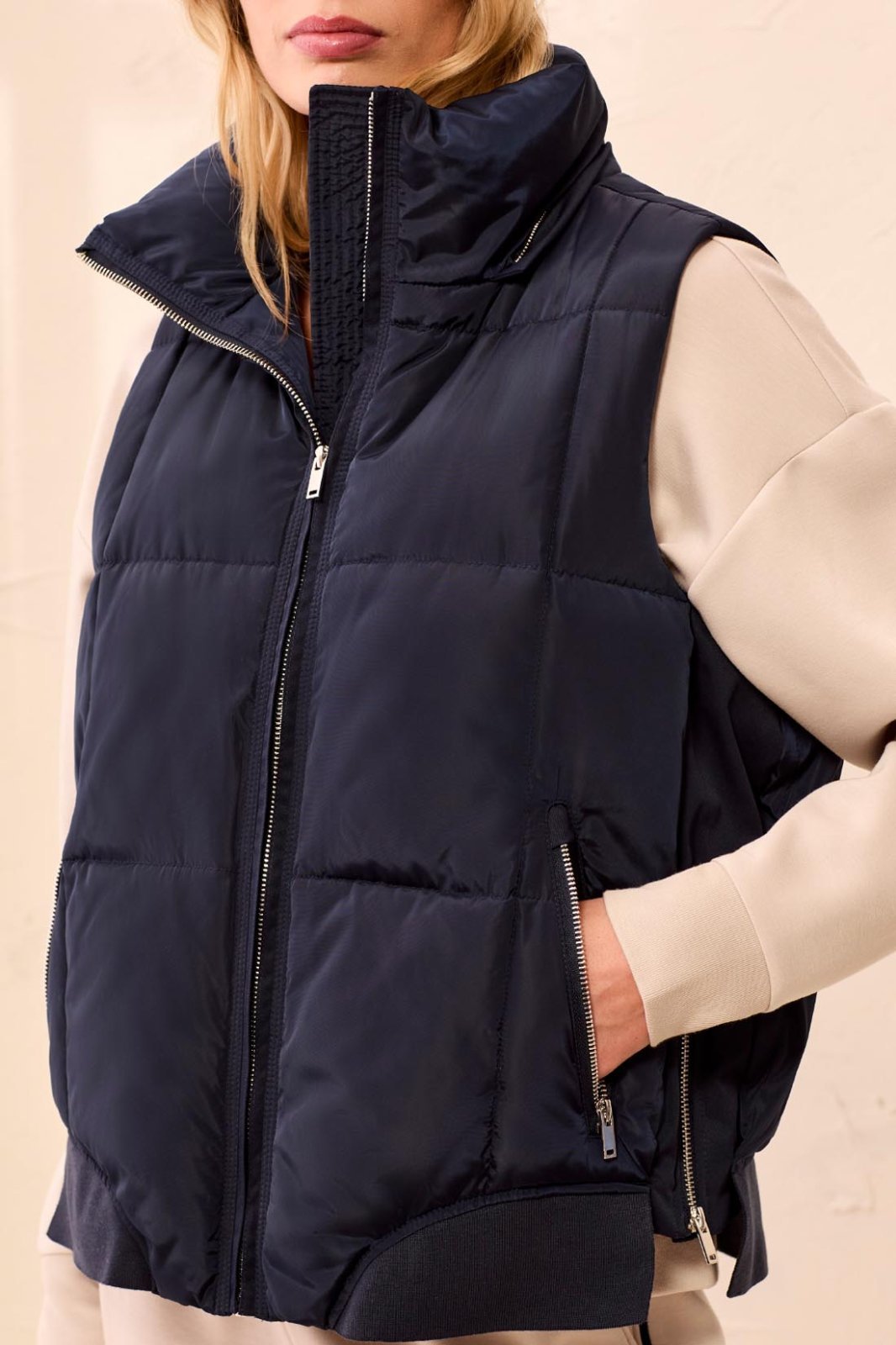Quilted Puffer Vest with Removable Hood from Tribal - High Call Outfitters