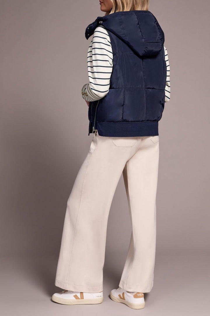Quilted Puffer Vest with Removable Hood from Tribal - High Call Outfitters