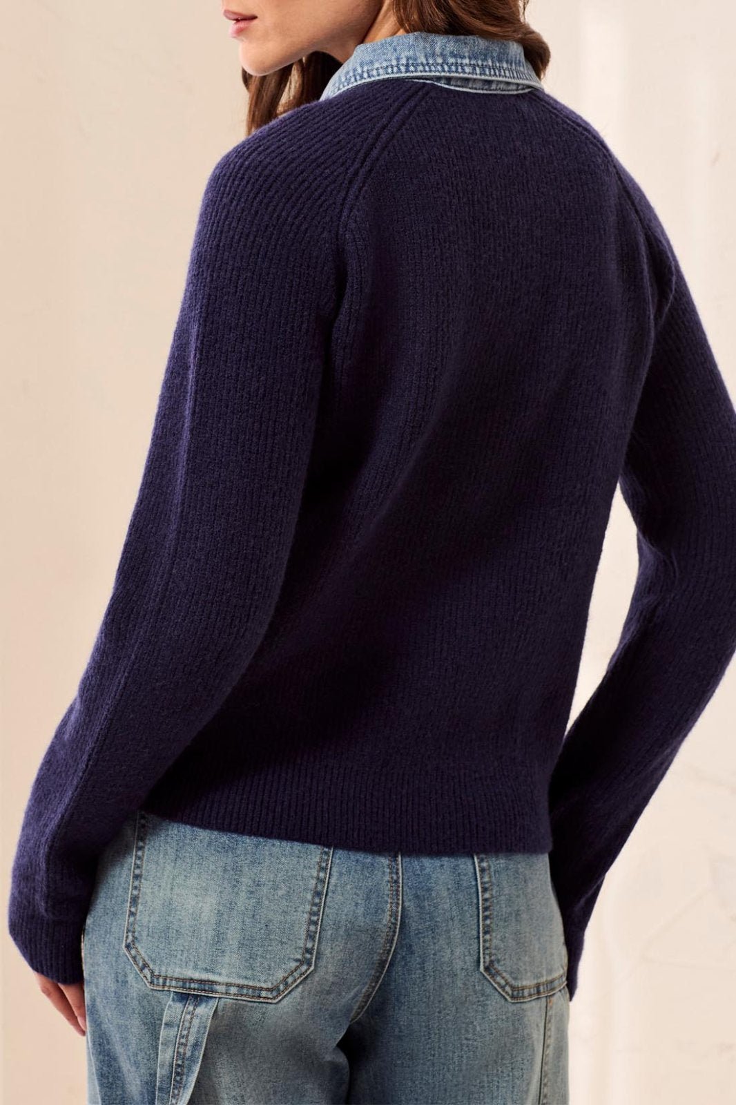 Mixed Media Sweater Cardigan from Tribal - High Call Outfitters