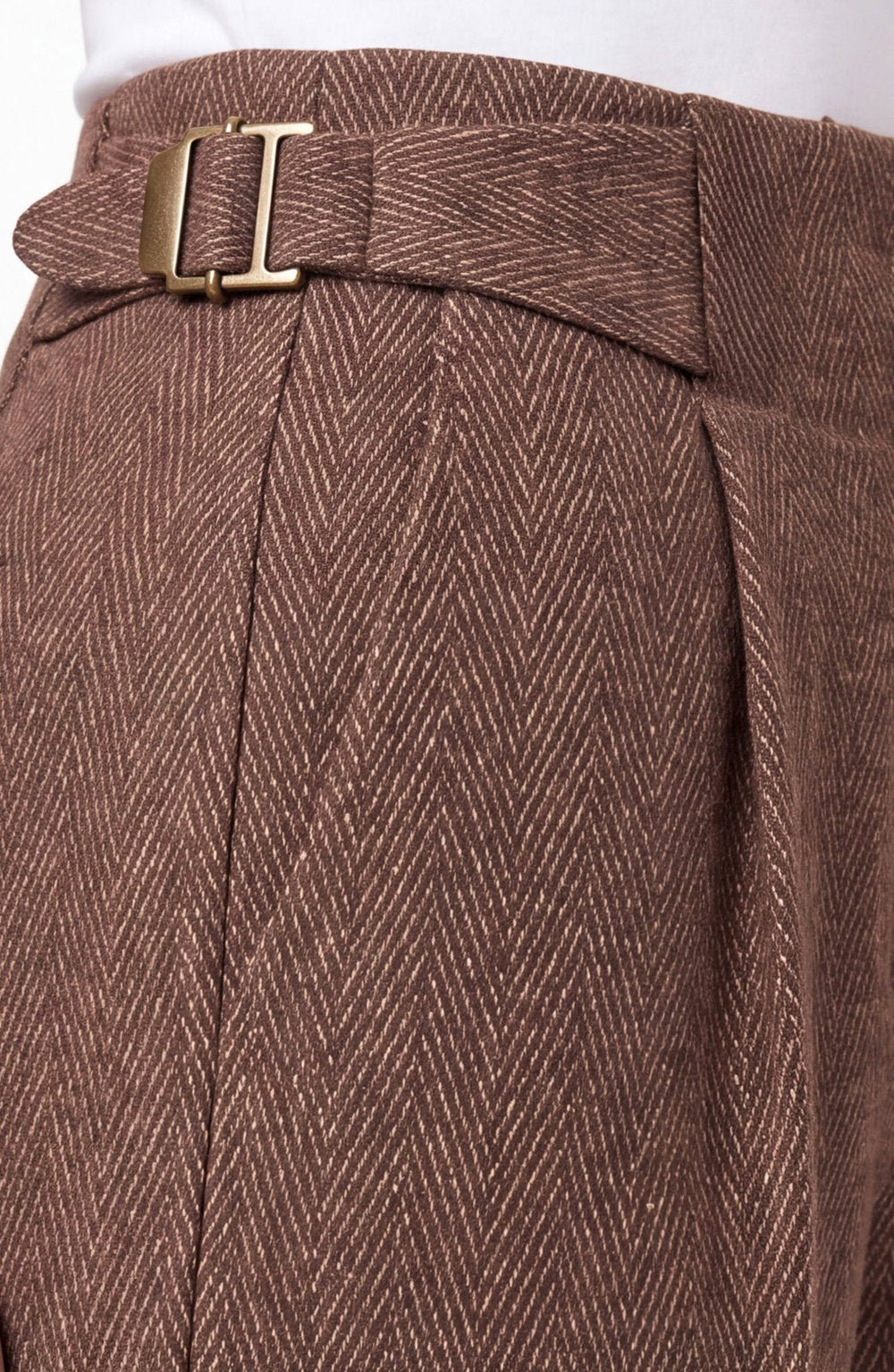 High Rise Pleated Wide Leg Trouser w/Side Tabs from Liverpool - High Call Outfitters