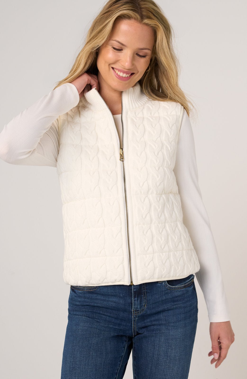Quilted Reversible Sweater Vest from Liverpool - High Call Outfitters