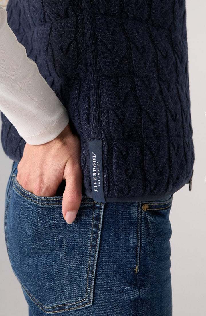 Quilted Reversible Sweater Vest from Liverpool - High Call Outfitters