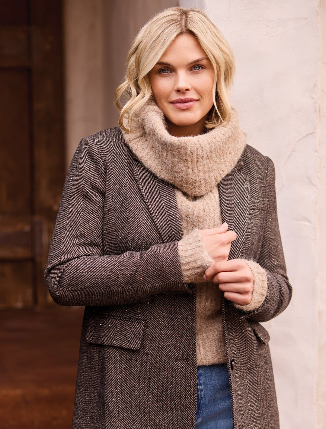 Fancy Lined Relax Fit Blazer from Tribal