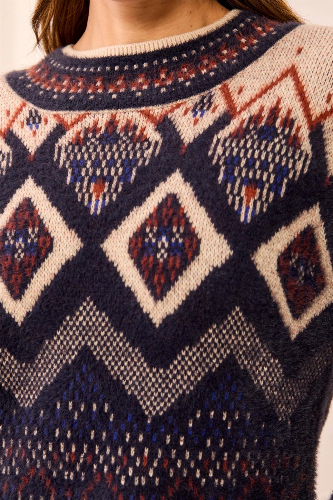 Mock Neck Sweater from Tribal