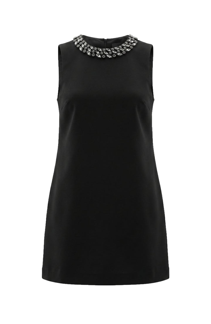 Sleeveless Dress with Embellished Neckline from Liverpool