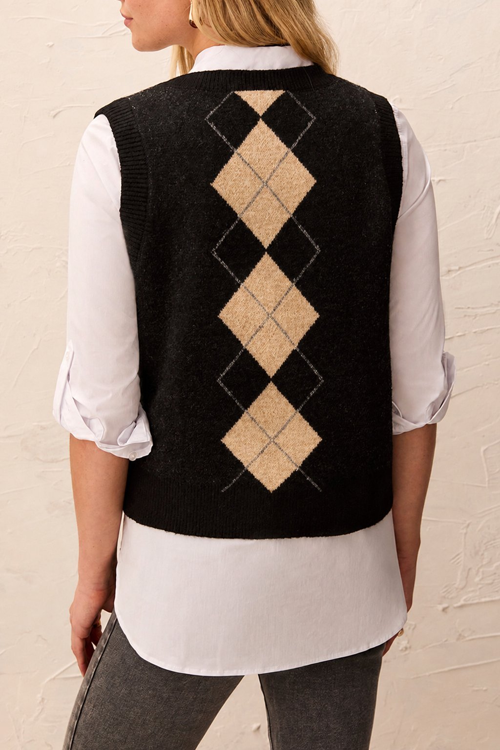 Argyle Sweater Vest from Tribal