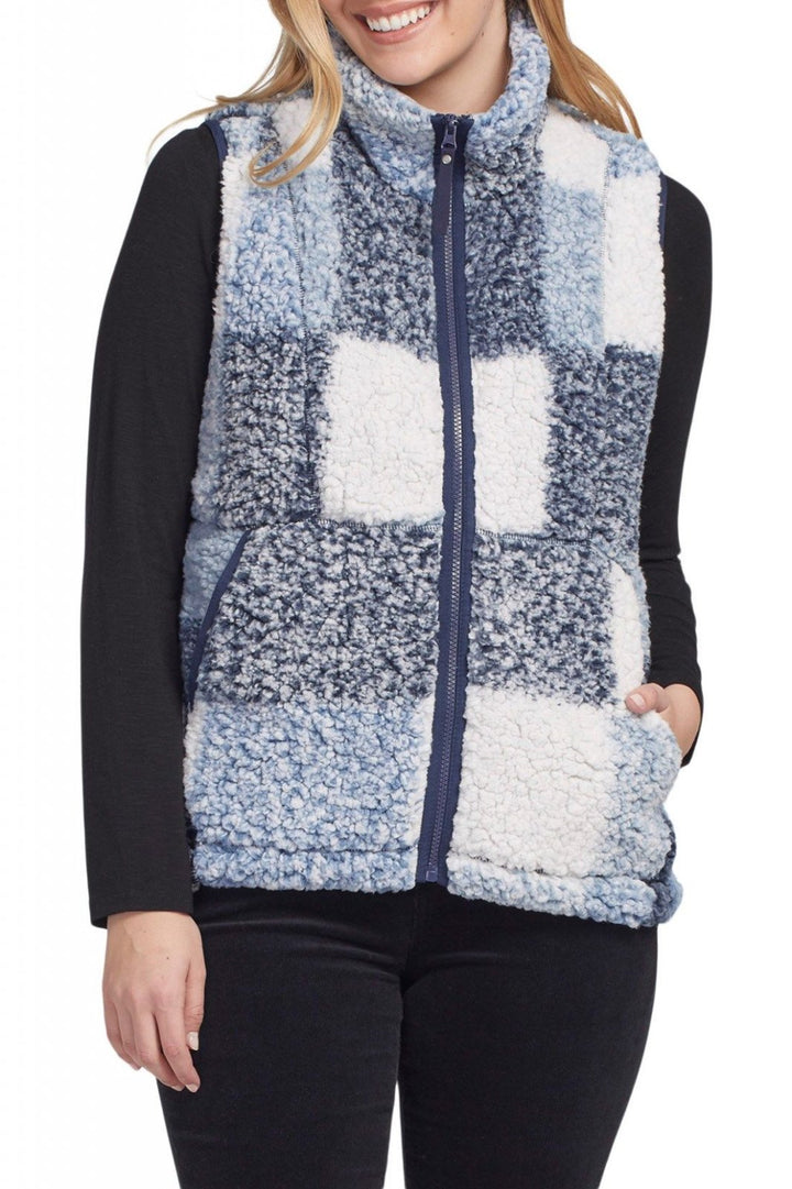 Fleece Denim Square Vest from Tribal