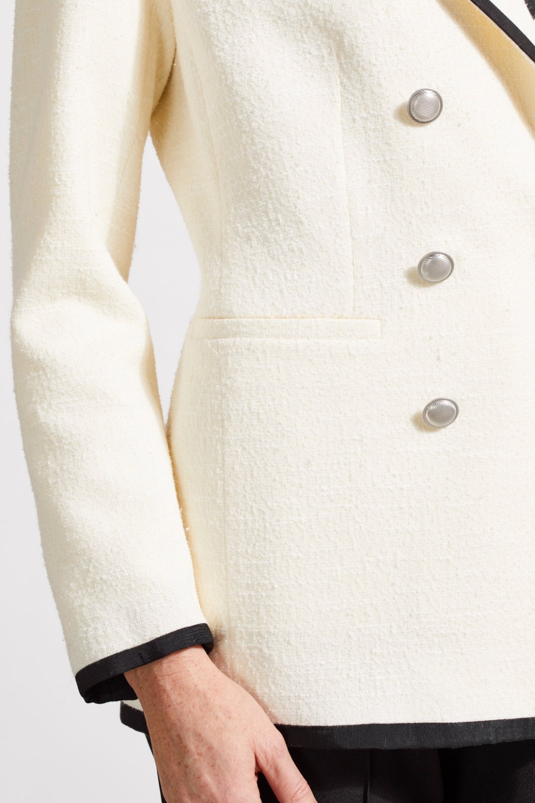 Lined Blazer with Contrast Piping from Tribal - High Call Outfitters