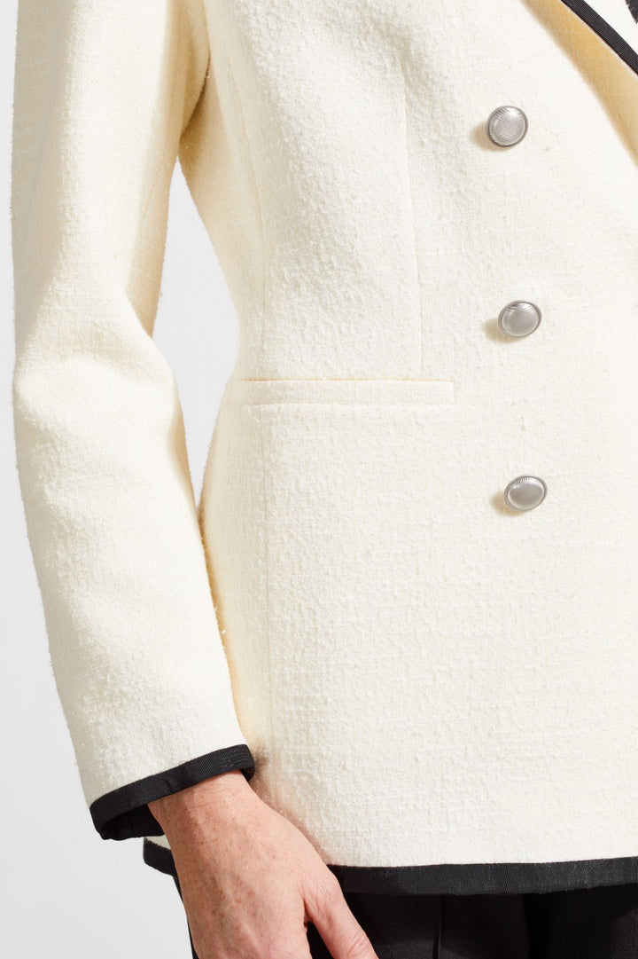 Lined Blazer with Contrast Piping from Tribal - High Call Outfitters