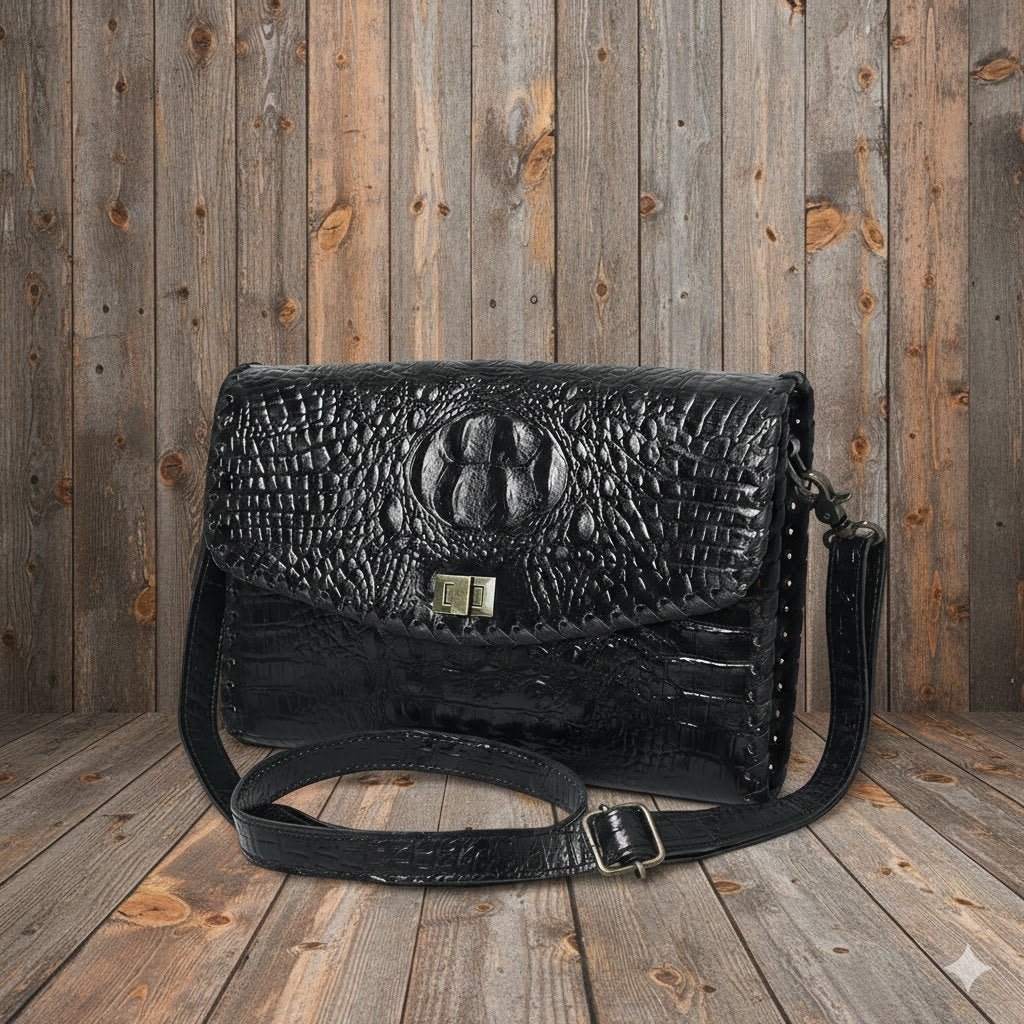 Crocodile Emboseed Crossbody from American Darling - High Call Outfitters