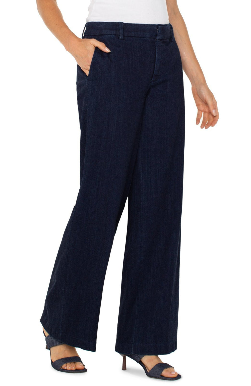 Kelsey Wide Leg Trouser from Liverpool - High Call Outfitters
