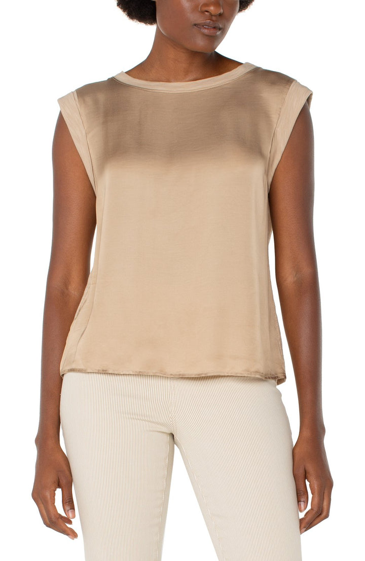 Satin Front Sleeveless Top from Liverpool