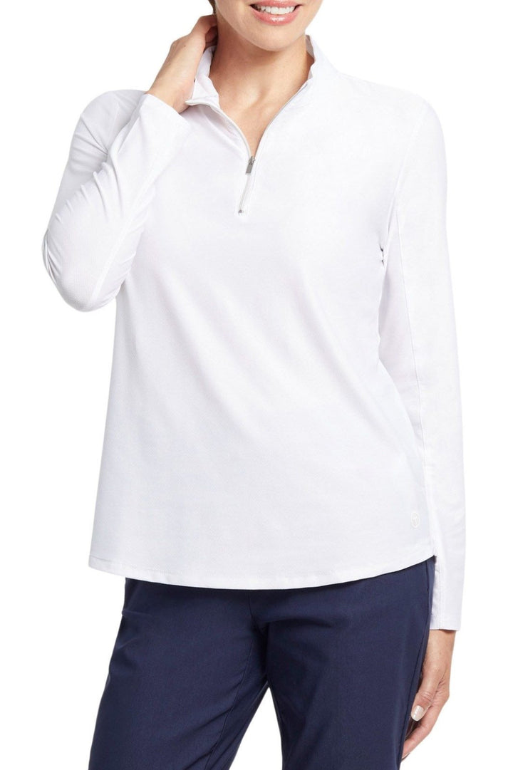 Performance 1/4 Zip Front Top from Tribal
