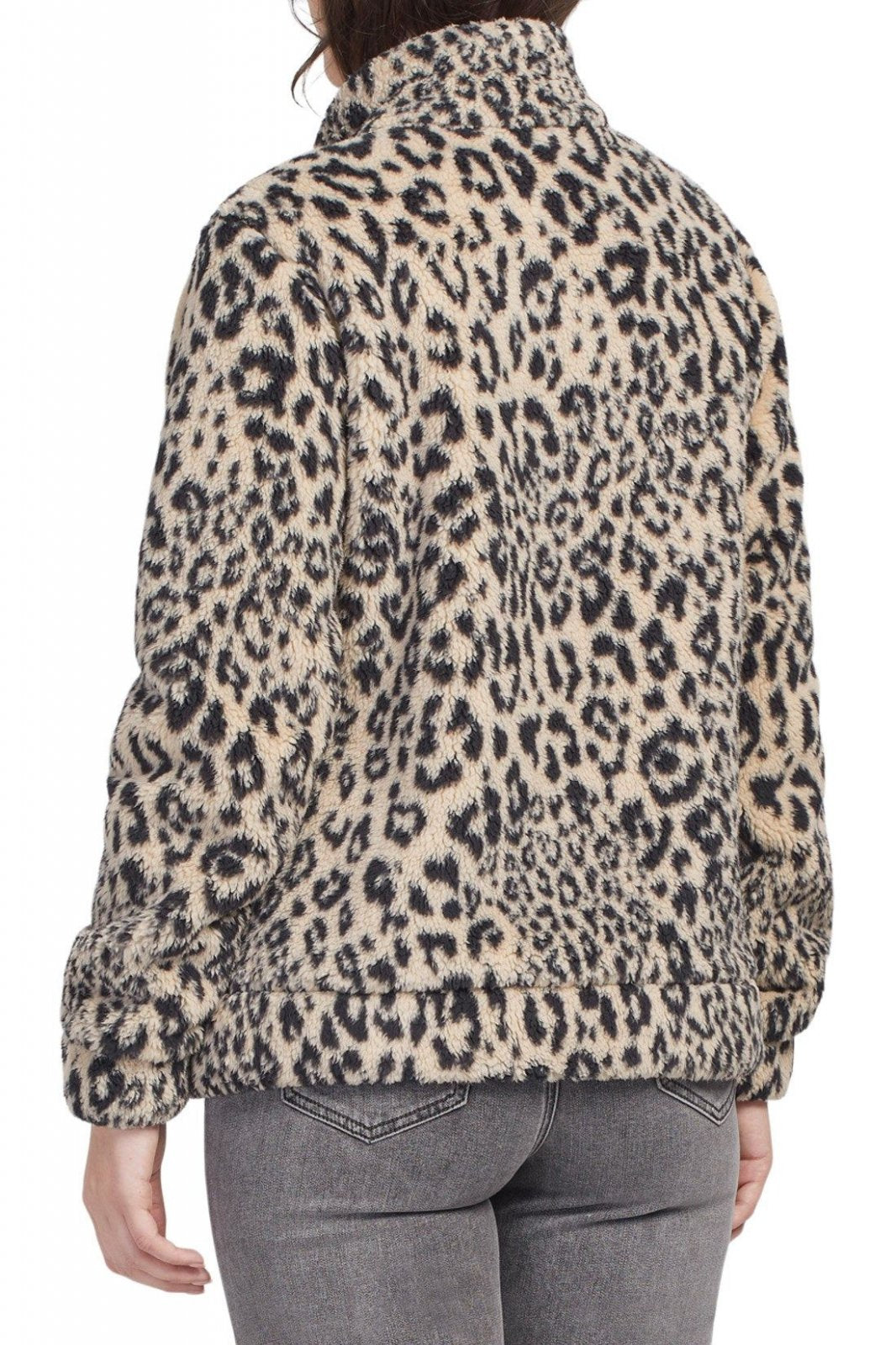 Leopard Print Fleece Jacket from Tribal