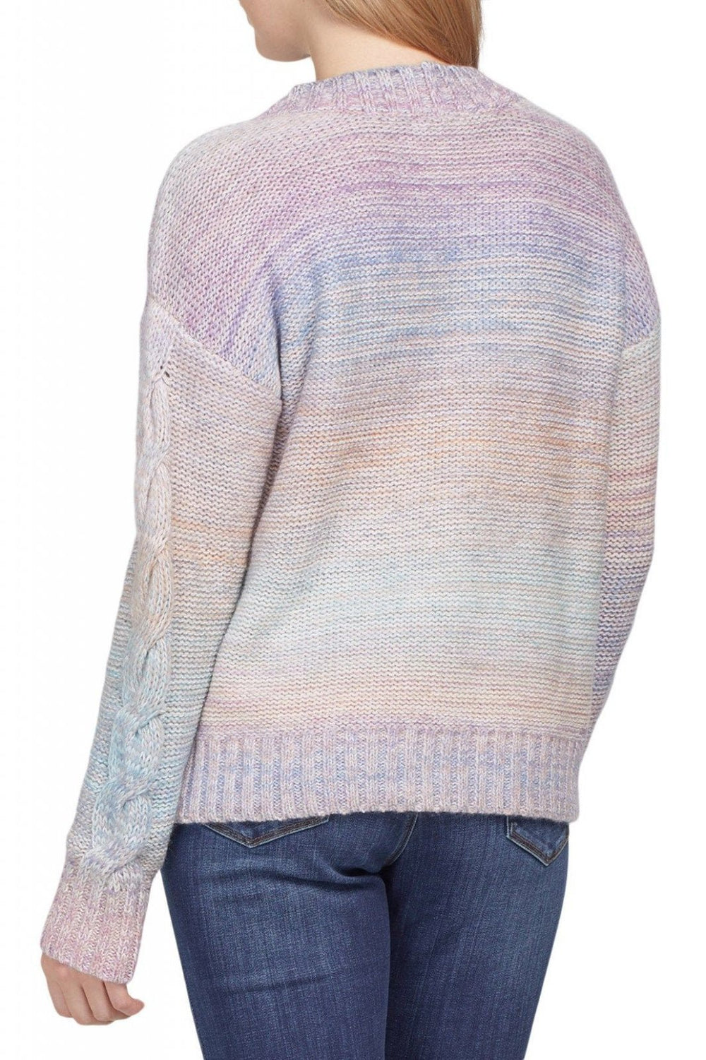 Mock Neck Cable Detailed Sweater from Tribal - High Call Outfitters