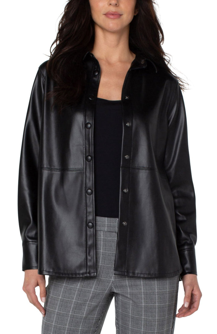 Seamed Pleather Jacket from Liverpool