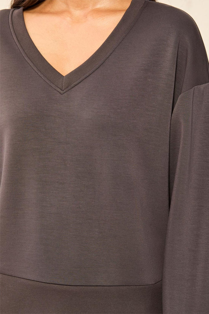 V Neck Long Sleeve Top from Tribal