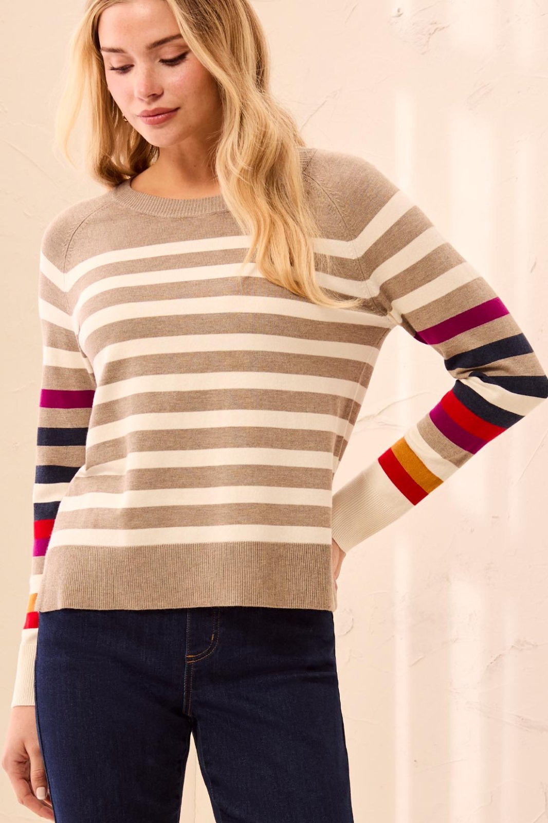 Stripe Sweater from Tribal - High Call Outfitters