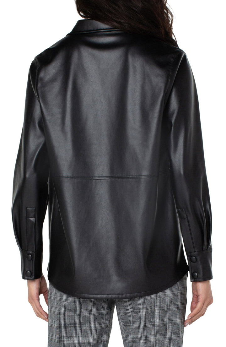 Seamed Pleather Jacket from Liverpool