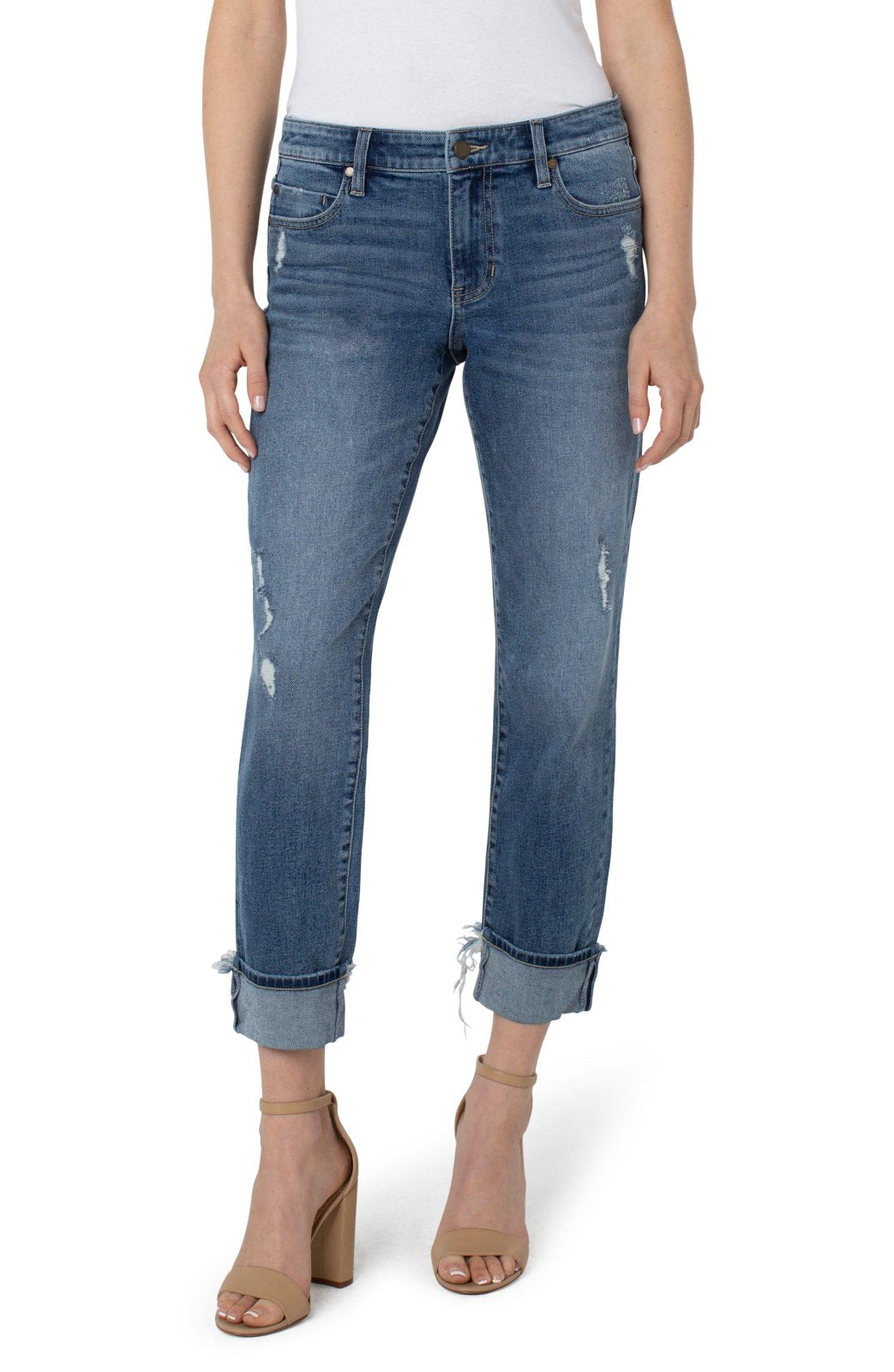 Marley Girlfriend Cuffed Denim from Liverpool