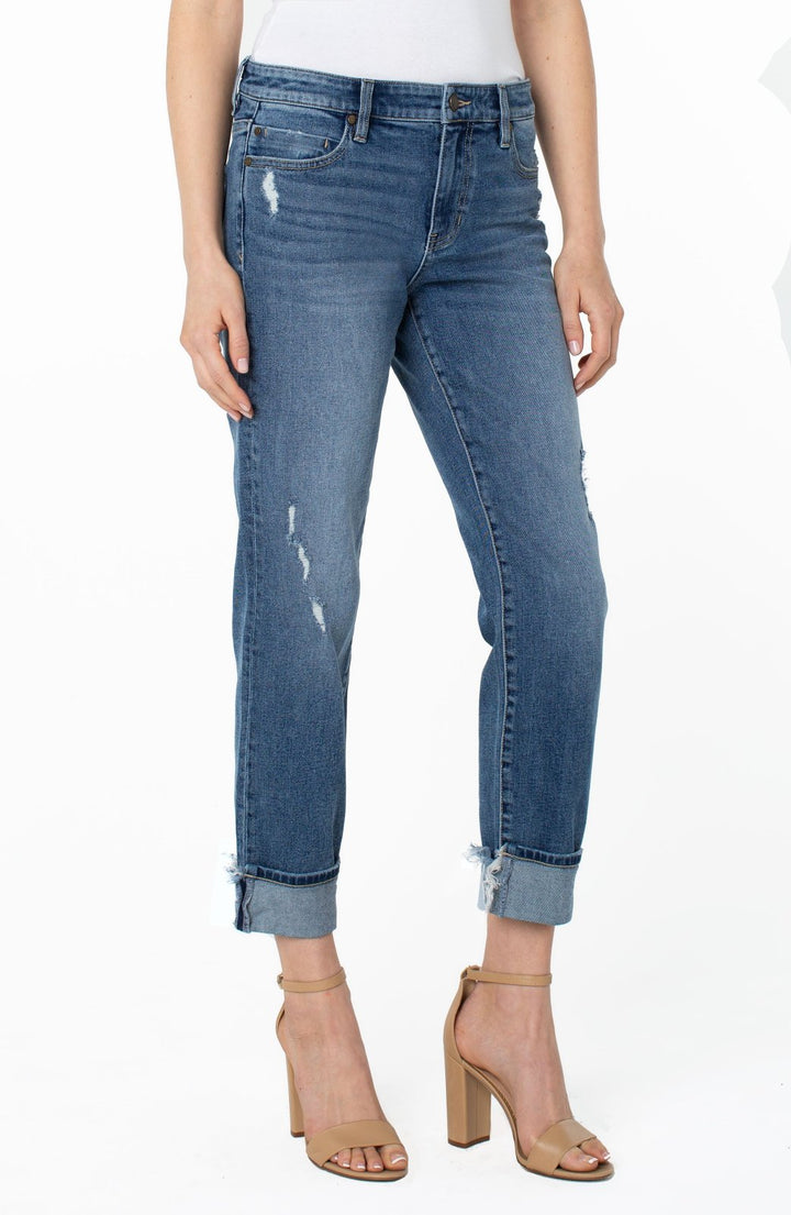 Marley Girlfriend Cuffed Denim from Liverpool